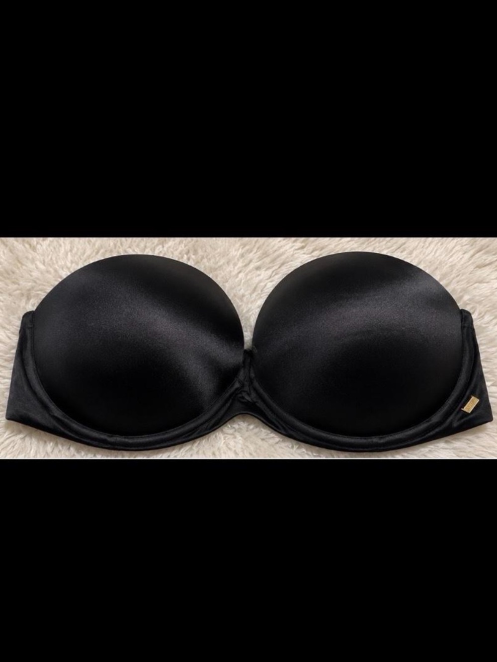 Victoria’s Secret Very Sexy Black Strapless Push-Up Bra 32DD